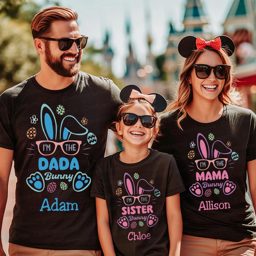 Personalized Family Happy Easter Matching Shirt | CWEaster60
