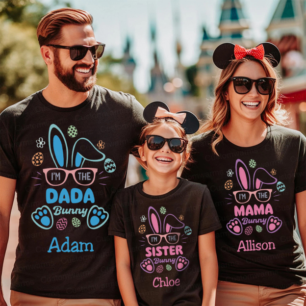Personalized Family Happy Easter Matching Shirt | CWEaster60