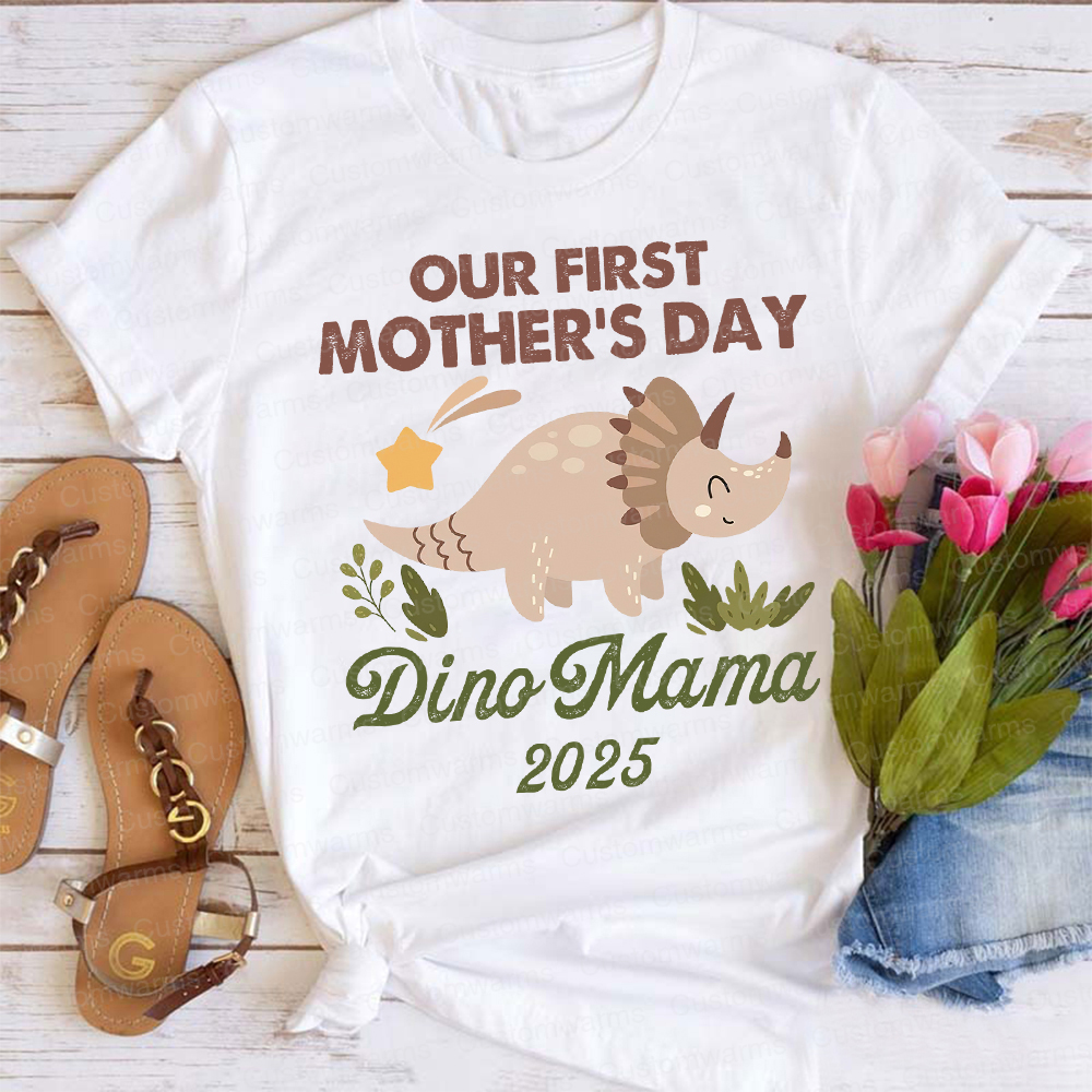 Personalized First Mother's Day Mommy and Baby Outfit | CWFamily32