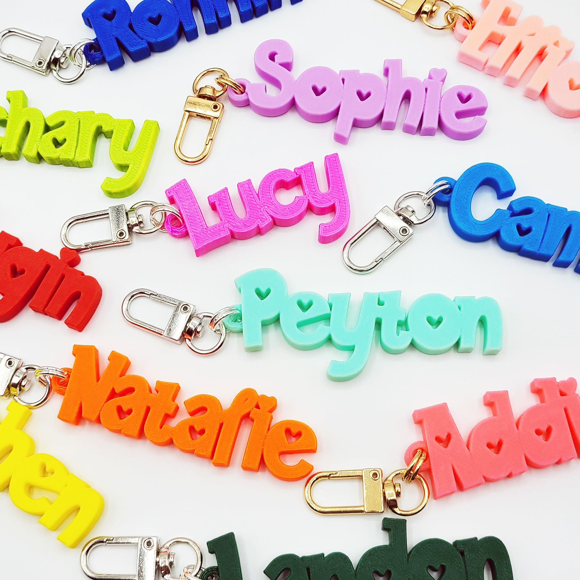 Personalized Lovely Name Keychains Backpack Tag | CWGift57