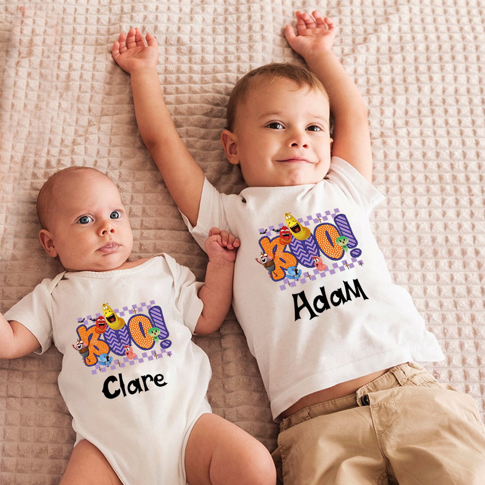 Personalized Larva's Halloween Funny Baby Romper | Larva03