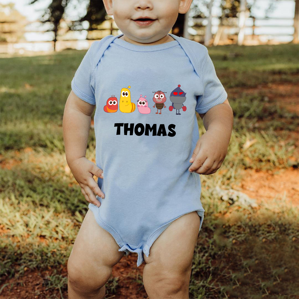 Personalized Larva's Funny Baby Romper | Larva21
