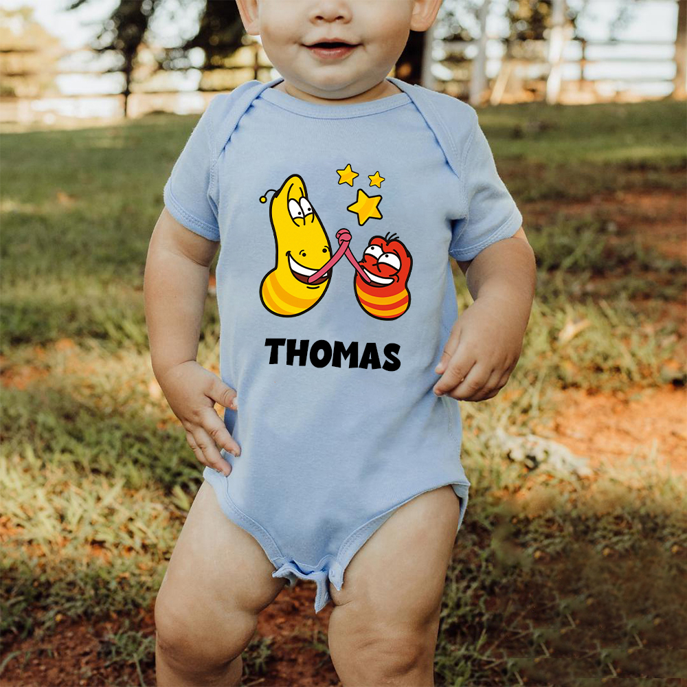Personalized Larva's Funny Baby Romper | Larva23