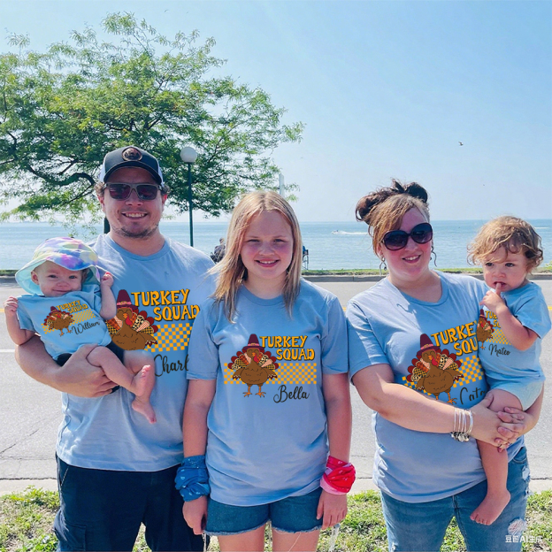 Personalized Turkey Squad Family Matching Shirt | CWThanks09