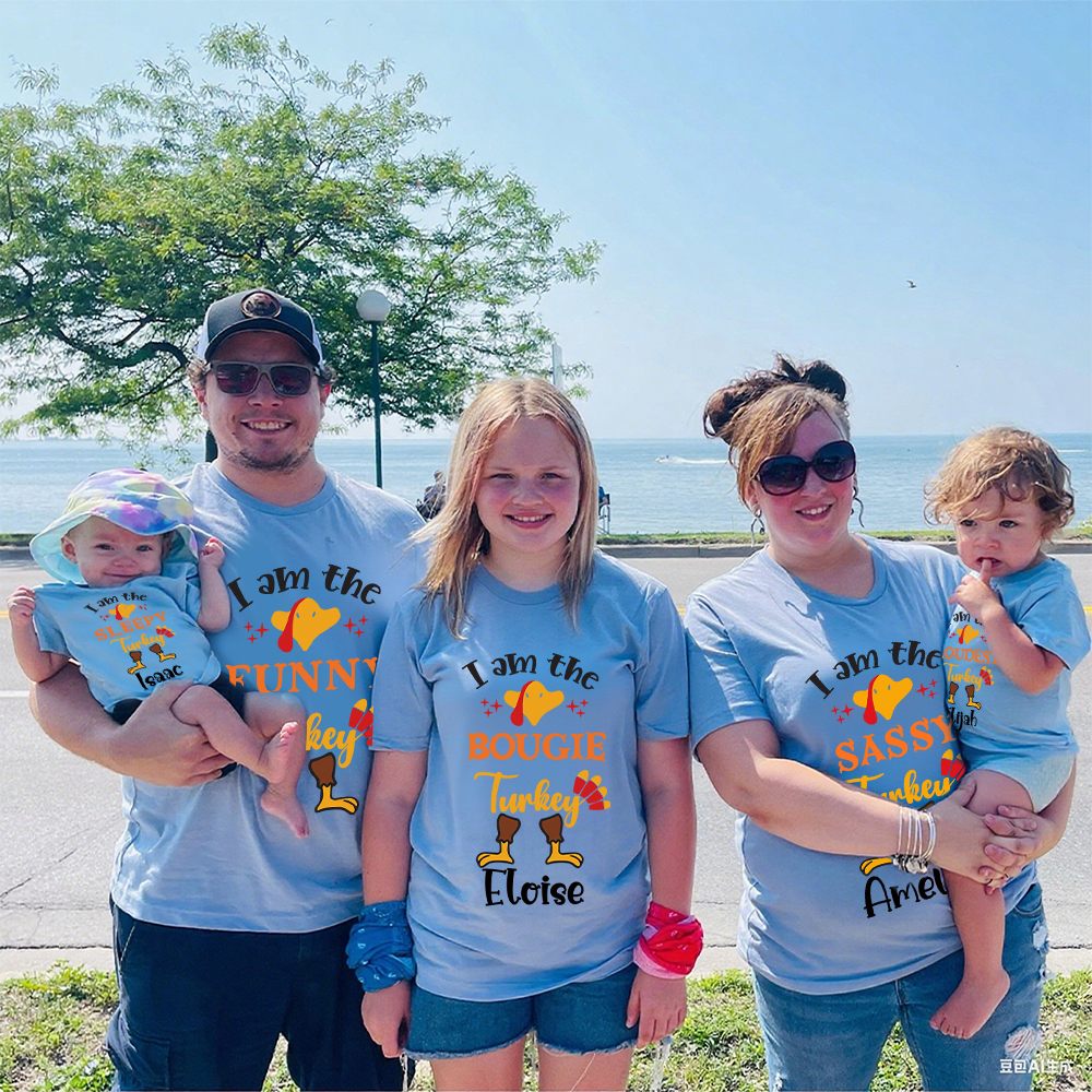 Personalized Thanksgiving Party Family Matching Shirt | CWThanks08