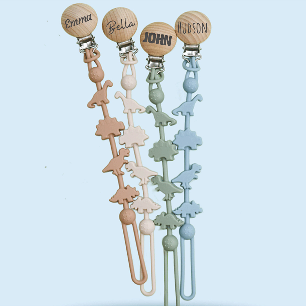 Personalized Baby Pacifier Silicone Chewable Clip | CWToy155
