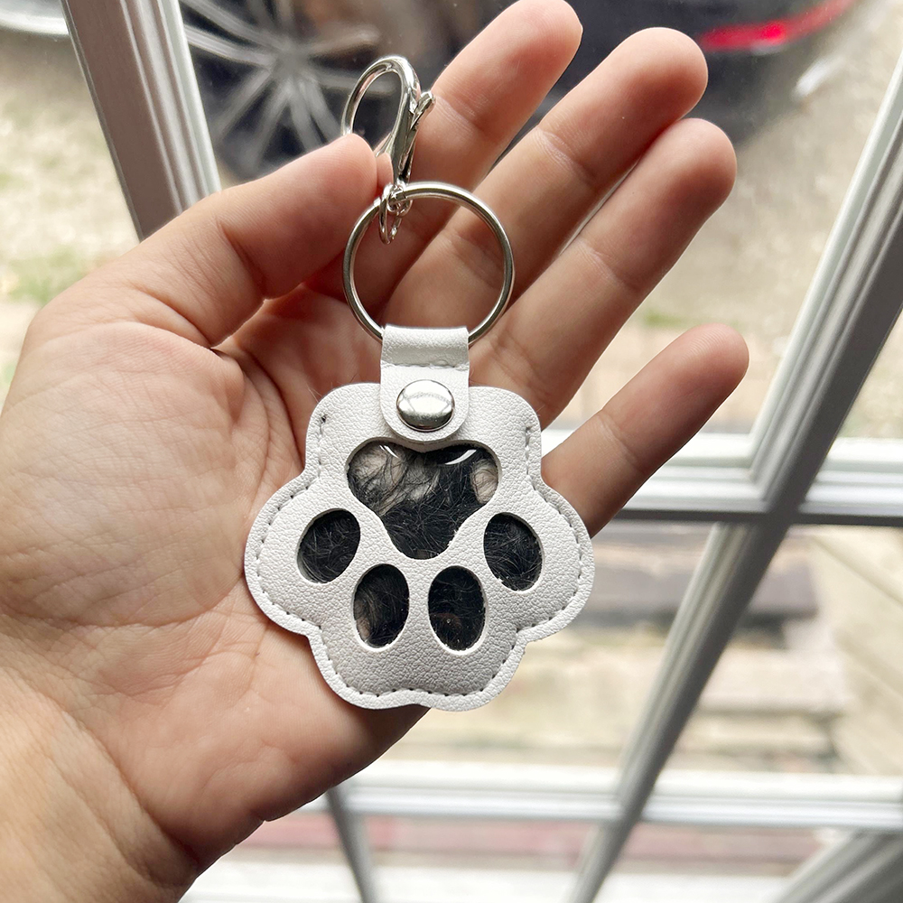 Personalized Pet Fur Storage Memorial Keychain | BKPet253