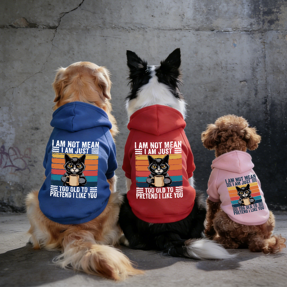 I AM NOT MEAN Puppy Hoodie | BKPet329