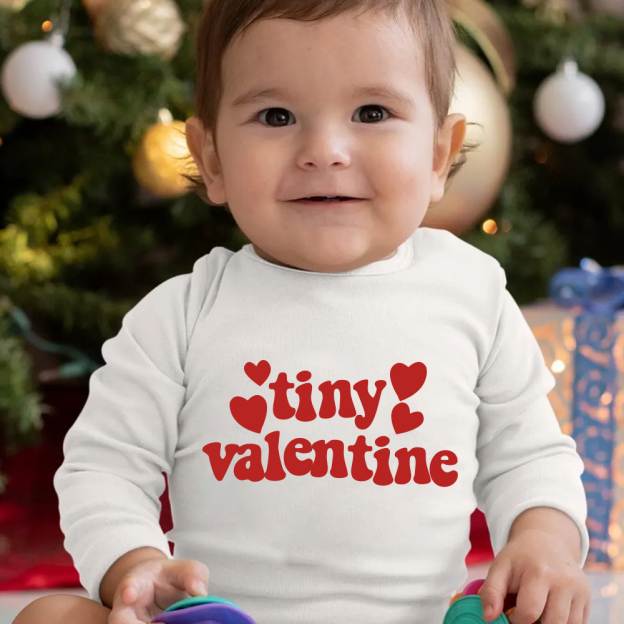 Personalized Baby First Valentine Ropmer and Hat Set | CWBaby144