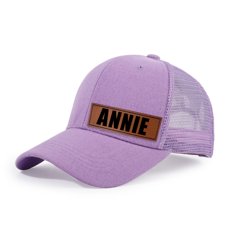 Personalized Color Leather Patch Hat for Comfort & Unique | CWBeach53