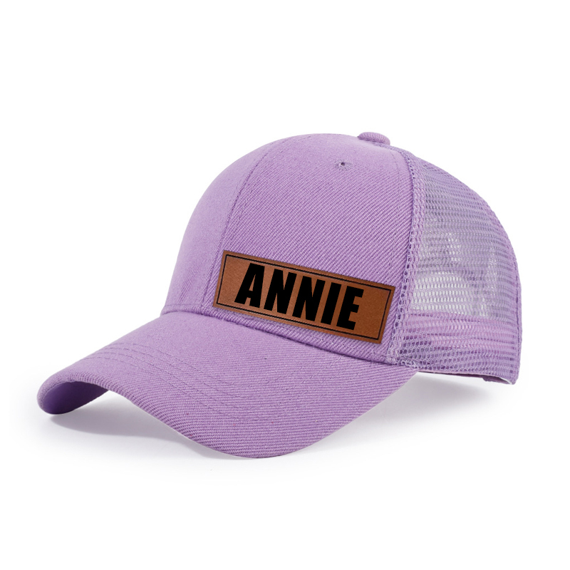 Personalized Color Leather Patch Hat for Comfort & Unique | CWBeach53