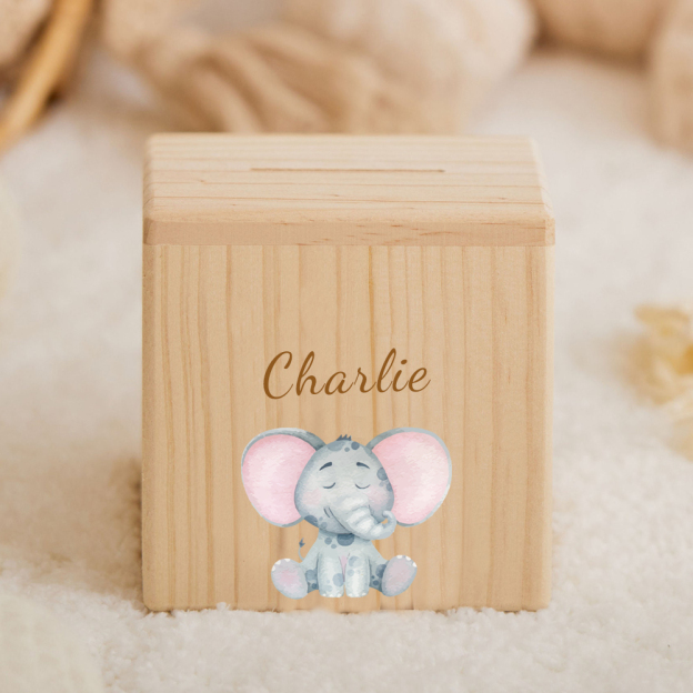 Personalized Kid Cute Animal Wooden Money Boxes