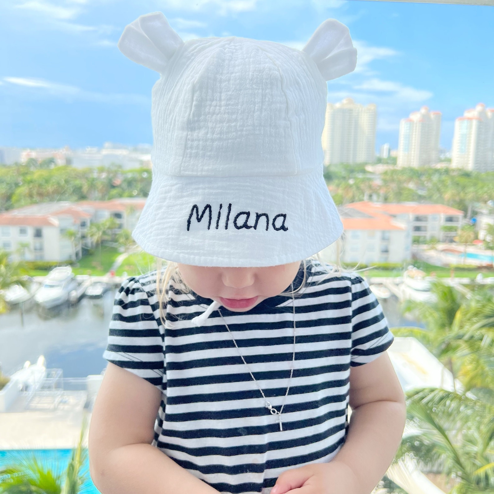 Personalized Kid Lovely Bear Bucket Hat  | CWBeach92