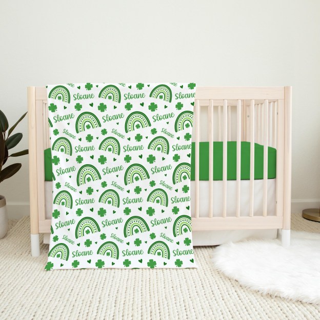 Personalized Baby St. Patrick's Day Swaddle Set | BBBlanket35