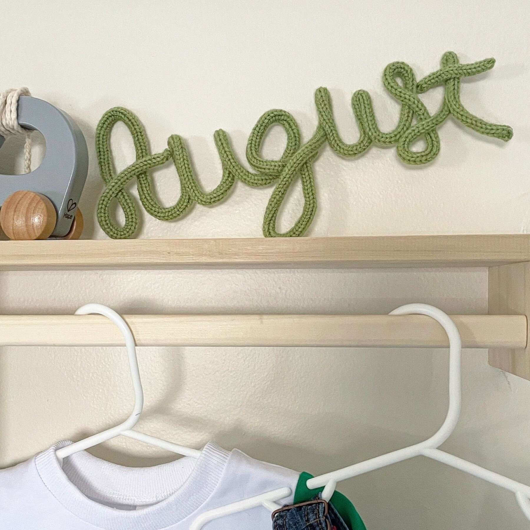 Personalized Knitted Wire Word or Name Sign | CWBaby41