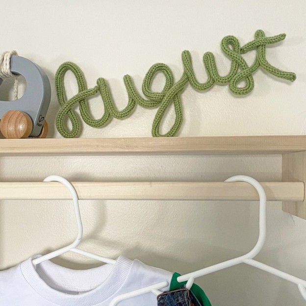 Personalized Knitted Wire Word or Name Sign | CWBaby41