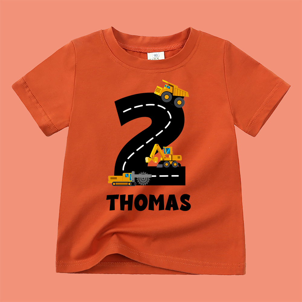 Personalized Kid Transportation Vehicle Party Birthday T-Shirt | inTee14