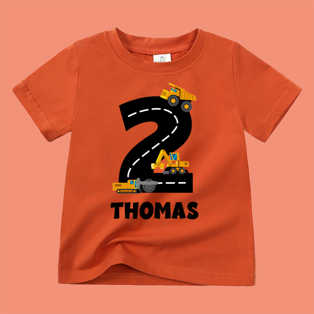 Personalized Kid Transportation Vehicle Party Birthday T-Shirt | inTee14