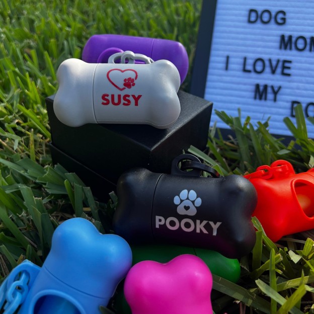 Personalized Dog Waste Bag Container Holder | BKPet146