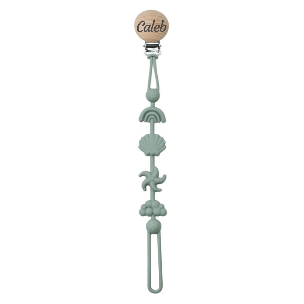 Personalized Baby Pacifier Silicone Chewable Clip | CWToy155