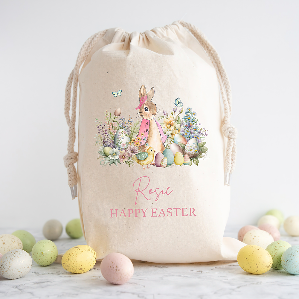 Personalized Name & Initial Easter Gift Sack | CWEaster24