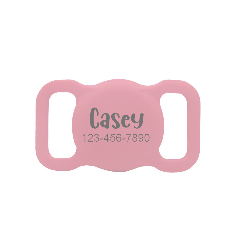 Personalized Pet Apple Air Tag Holder for Dog Collar | BKPet139