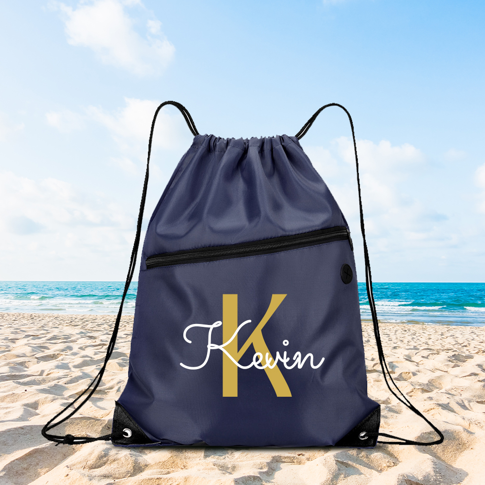 Personalized Colourful Drawstring Water Proof Beach Bag | CWBeach147