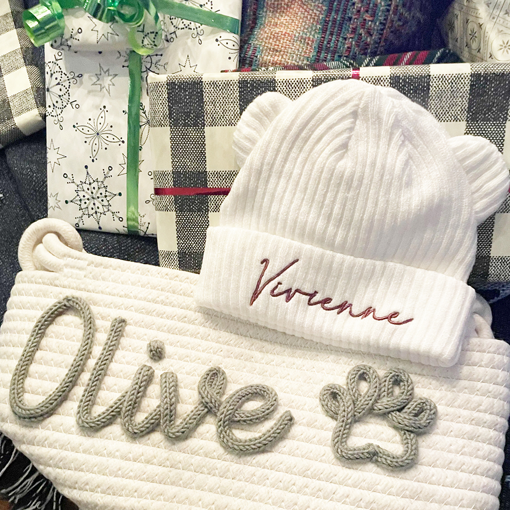 Personalized Embroidery Lovely Bear Baby Beanie for Comfort & Unique | HSKid57