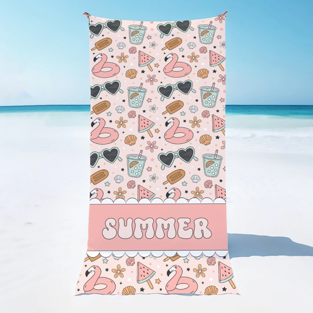 Personalized Lovely Kid Towel for Summer & Beach | CWTowel141