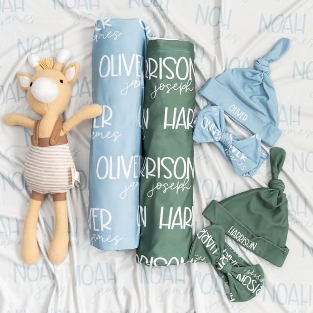 Personalized Baby Swaddle Blanket Set for Comfort & Unique | BBBlanket11