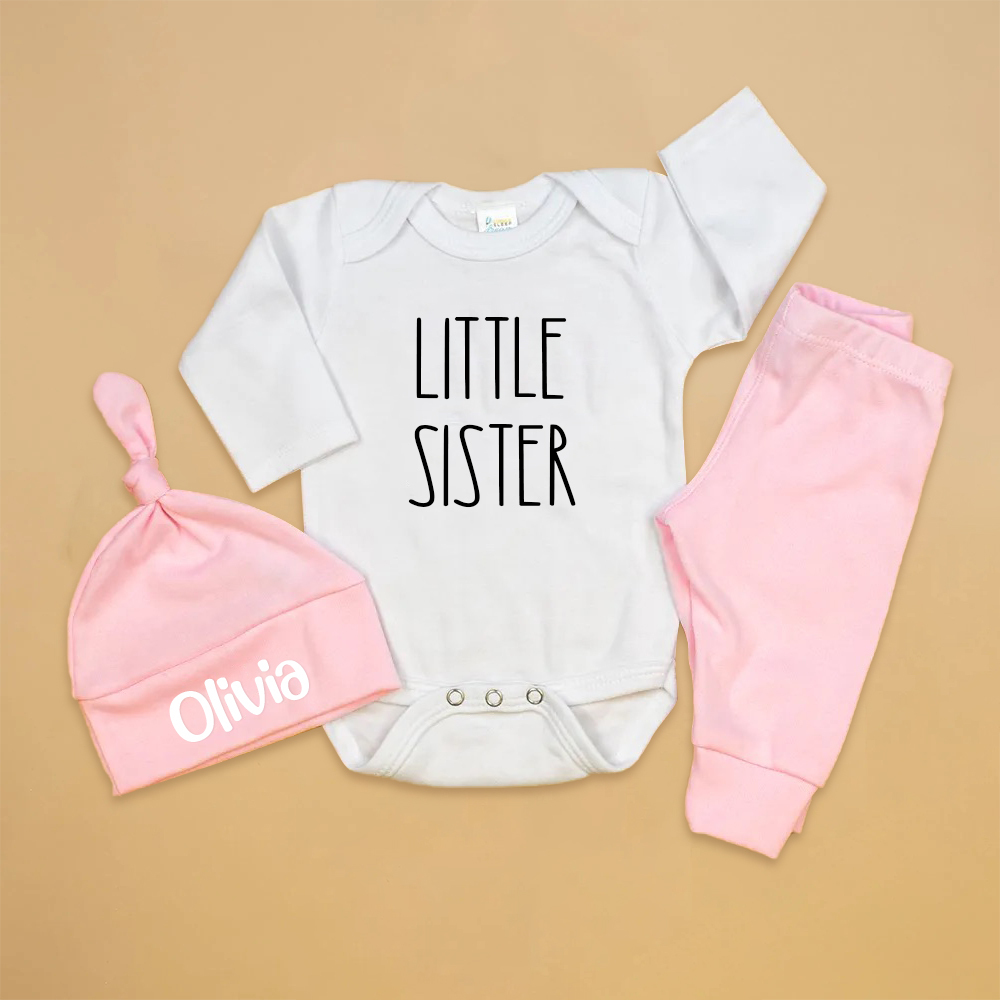 Personalized Little Brother Coming Home Outfit Set | CWBaby173