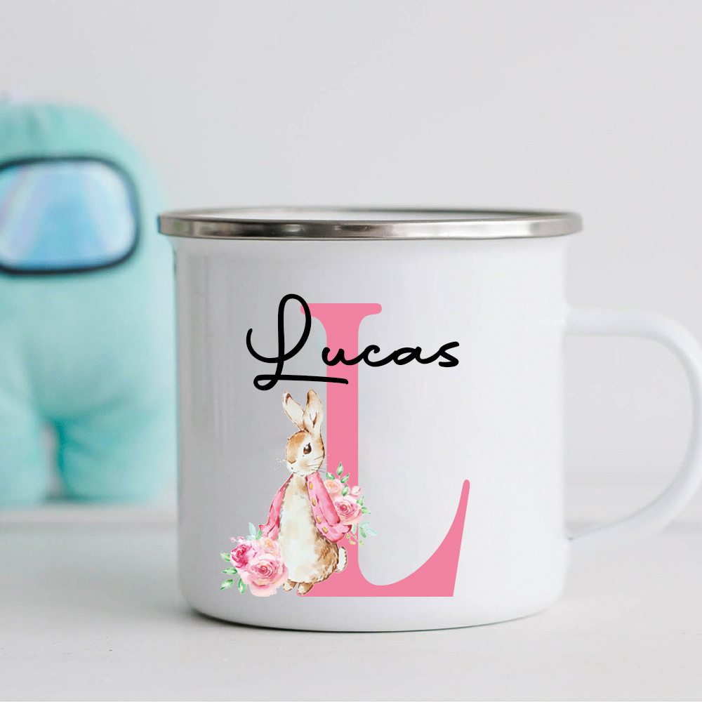 Personalised 12oz Easter Monogram Mugs for Kids  | KidMug40