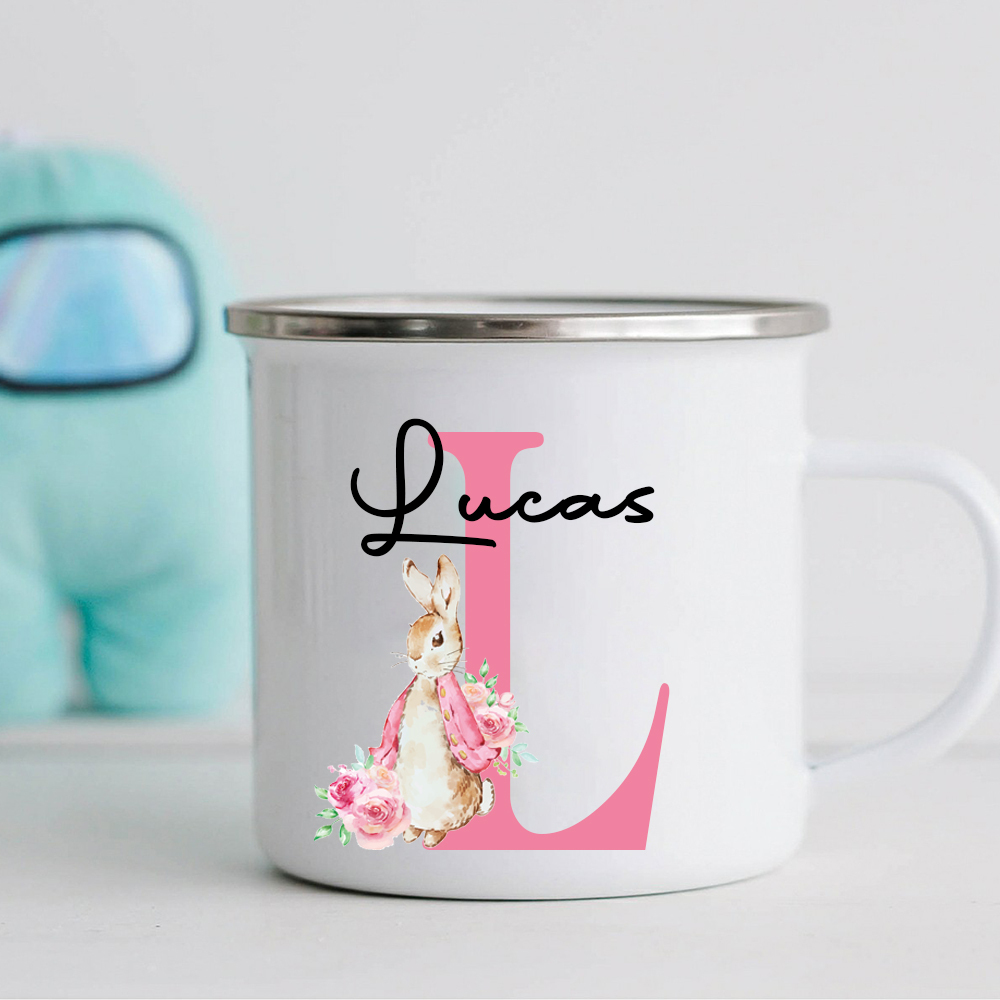 Personalised 12oz Easter Monogram Mugs for Kids  | KidMug40