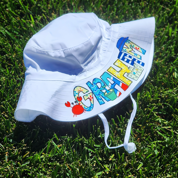 Personalized Lovely Summer Sun Protection Bucket Hat | CWBeach158