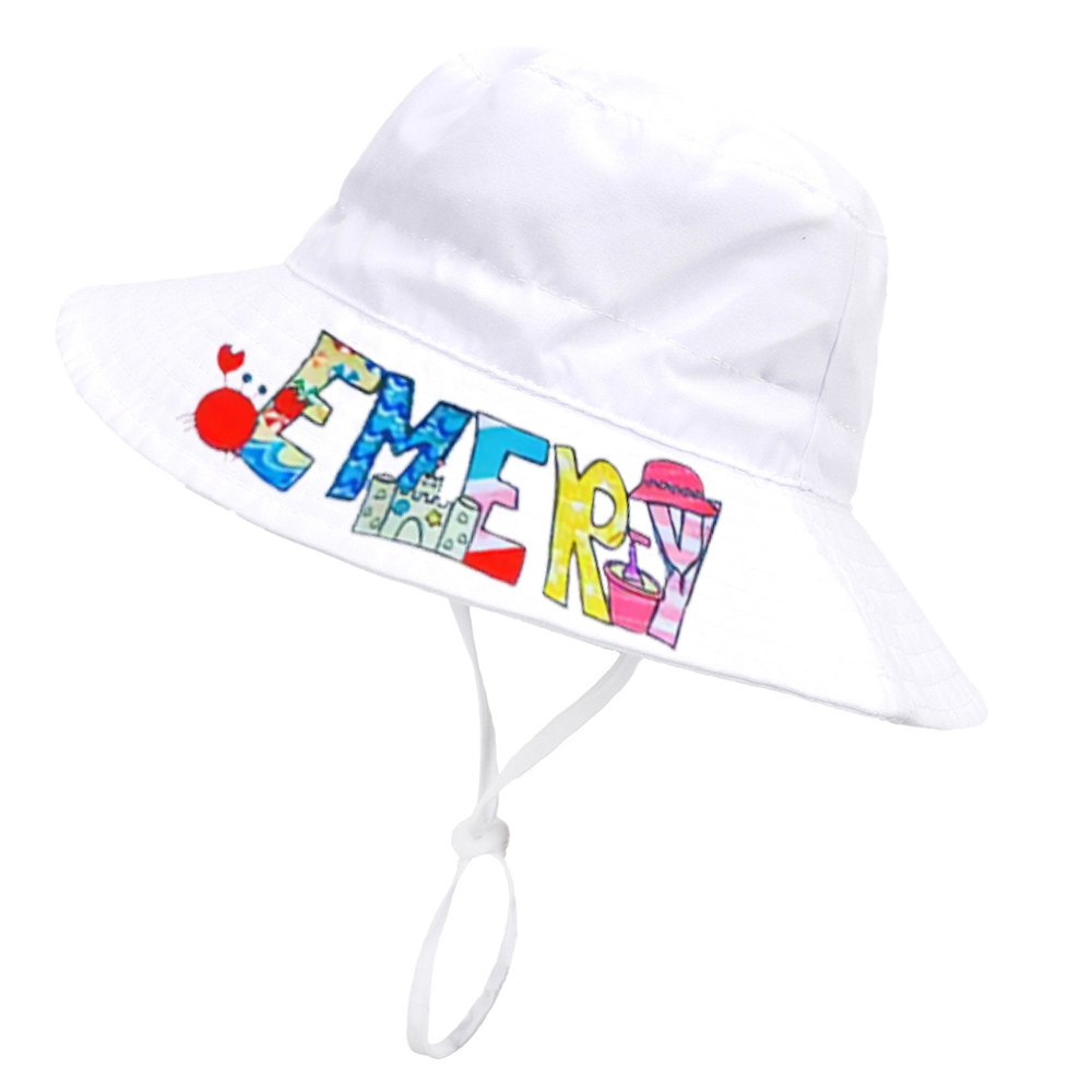 Personalized Lovely Summer Sun Protection Bucket Hat | CWBeach159