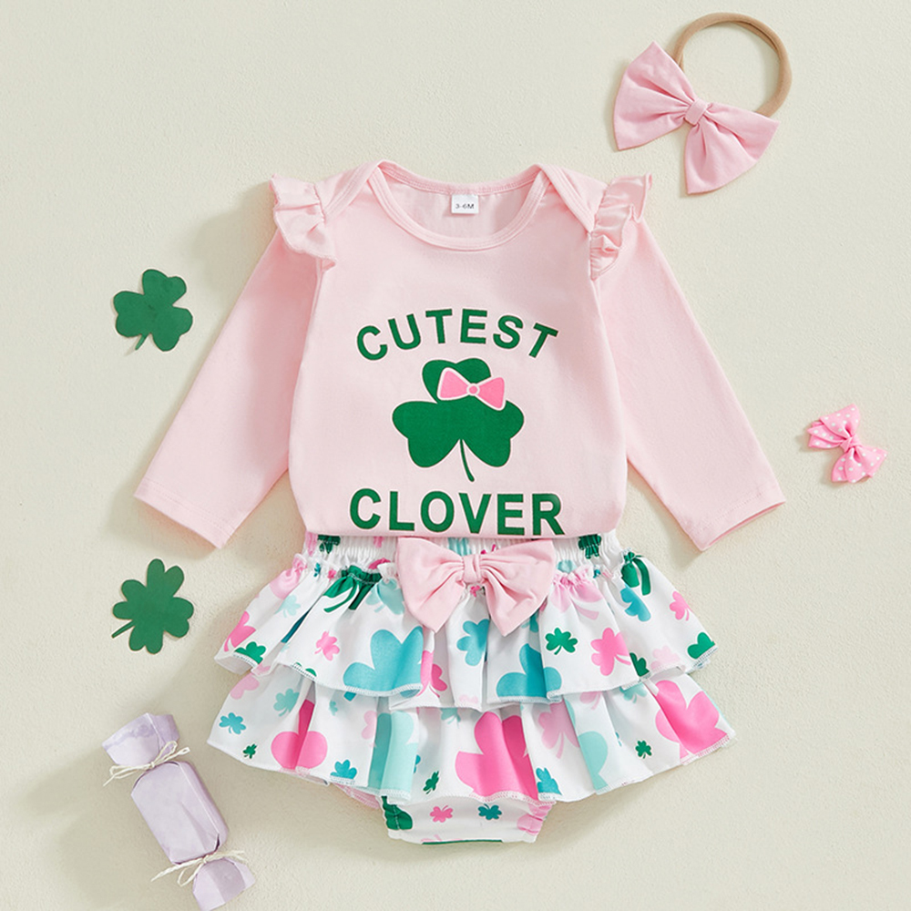 Personalized Baby Girl First St. Patrick's Day Outfit Set | CWBaby194