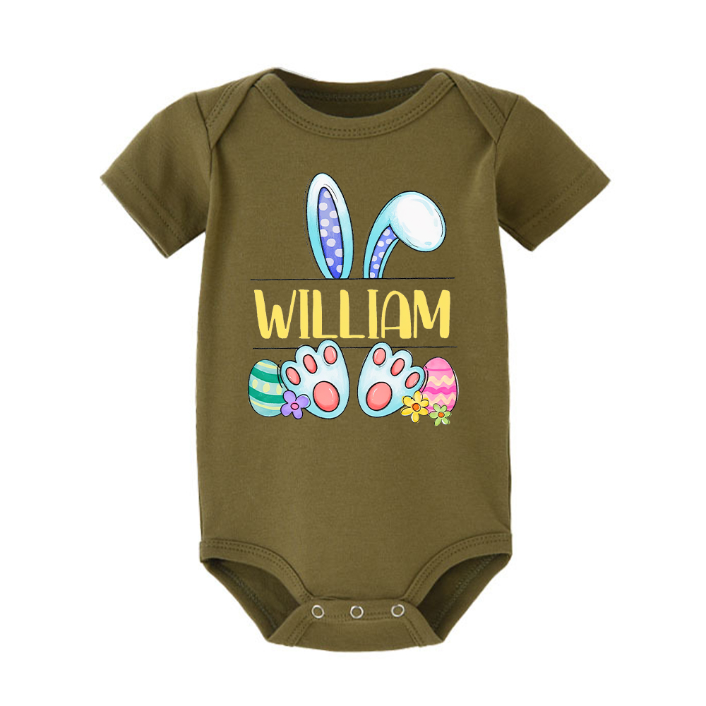 Personalized Baby Cute Easter Bunny Romper | CWEaster44