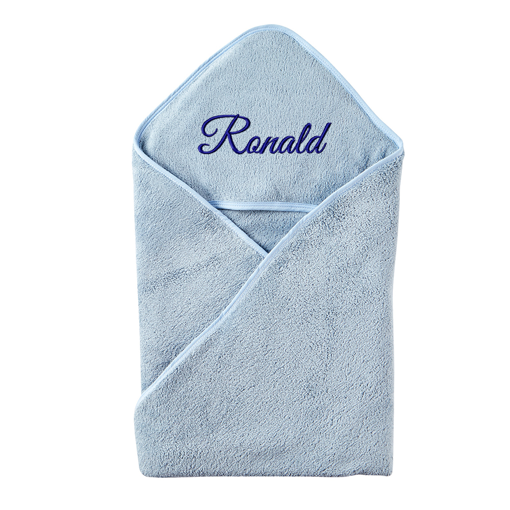 Personalized Embroidery Kid Lovely Coral Velvet Hooded Towel | CWBaby197