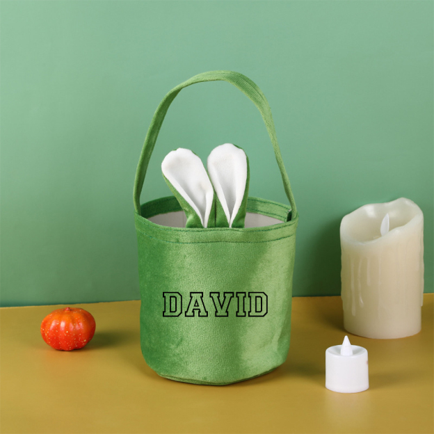 Personalised Embroidered Easter Bunny Basket | CWEaster50