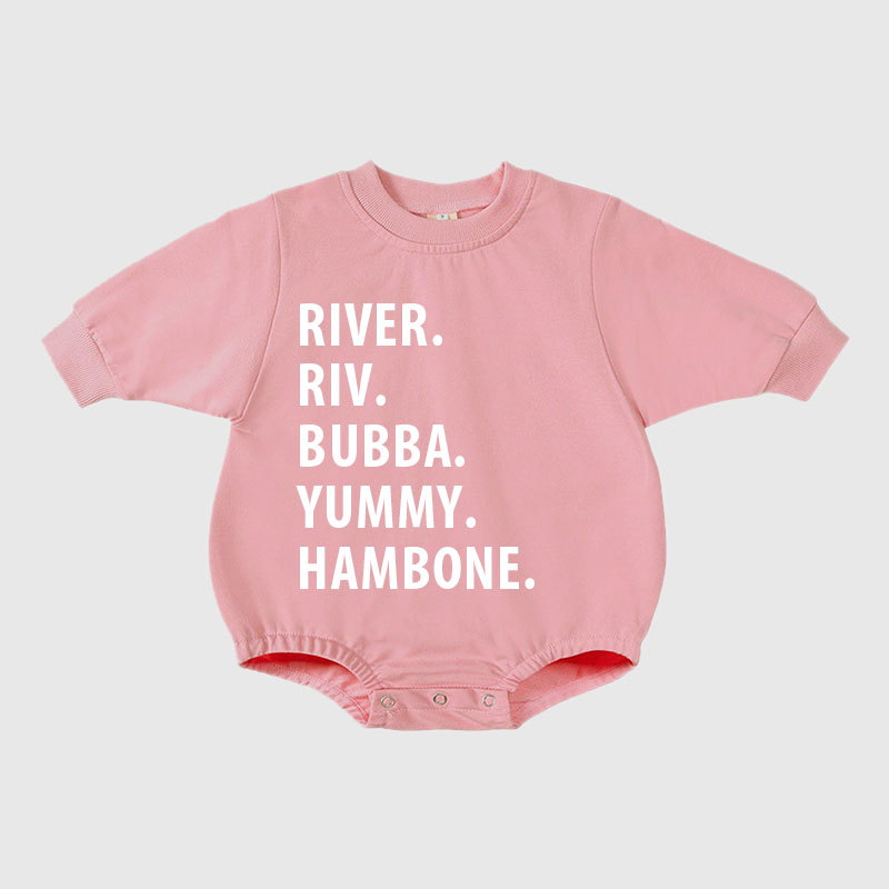 Personalized Kids Cozy Soft Sweatshirt Romper | inRomper03