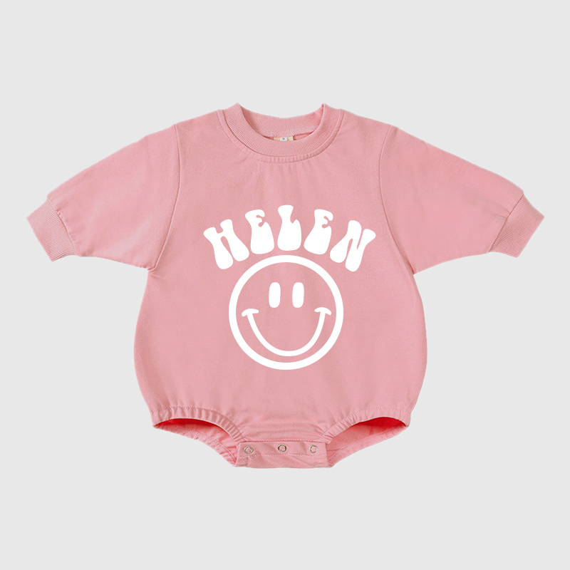Personalized Kids Cozy Soft Sweatshirt Romper | inRomper04