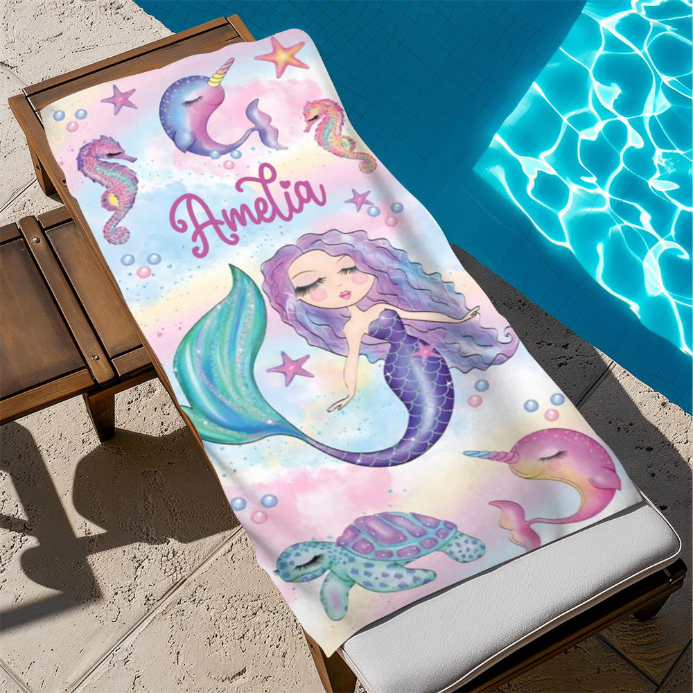 Personalized Lovely Kid Towel for Summer & Beach | CWTowel155