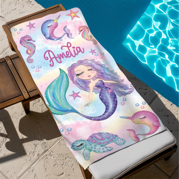 Personalized Lovely Kid Towel for Summer & Beach | CWTowel155