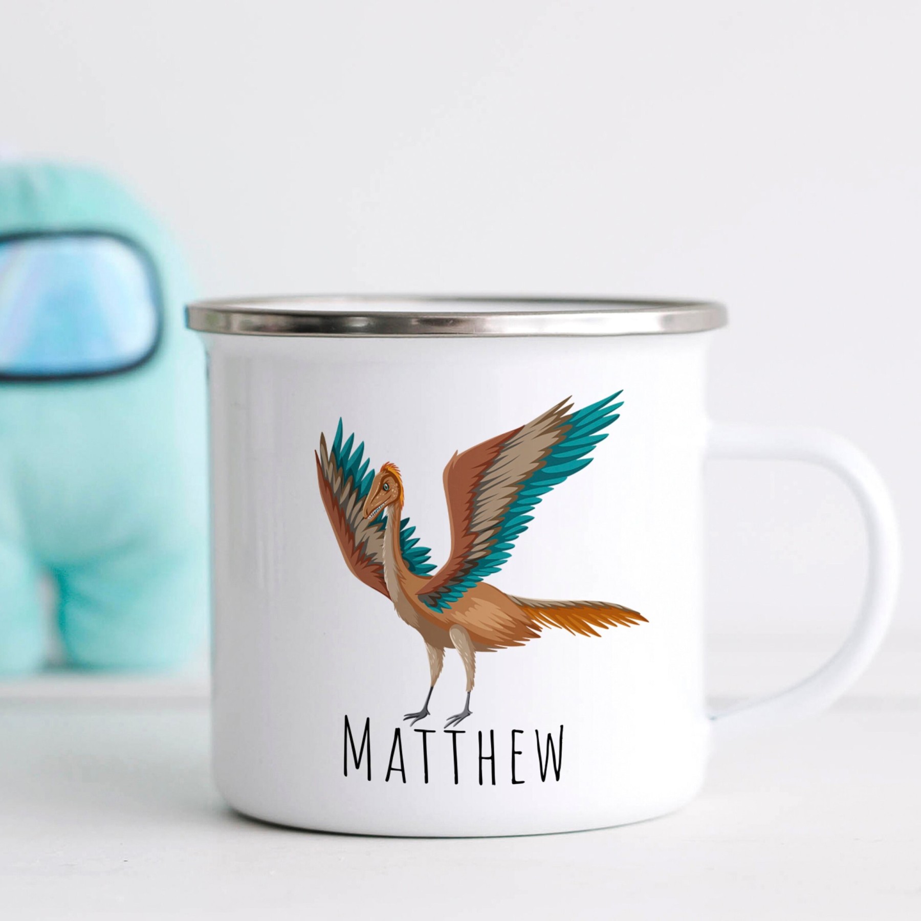 Personalised 12oz Dinosaur Mugs for Kids  | KidMug03