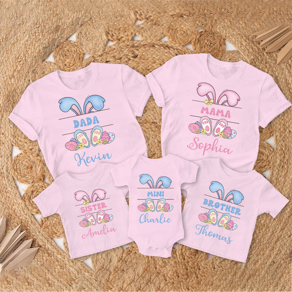 Personalized Family Happy Easter Matching Shirt | CWEaster53