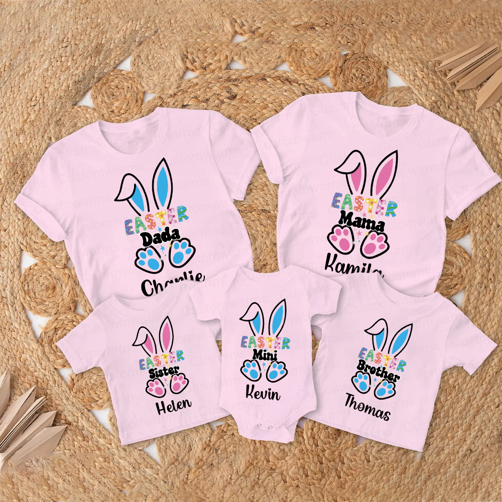 Personalized Family Happy Easter Matching Shirt | CWEaster55
