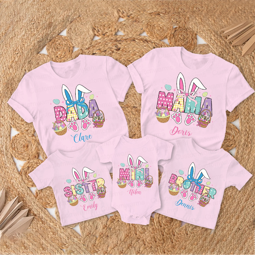 Personalized Family Happy Easter Matching Shirt | CWEaster54