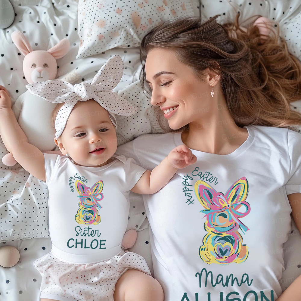 Personalized Family Happy Easter Matching Shirt | CWEaster58