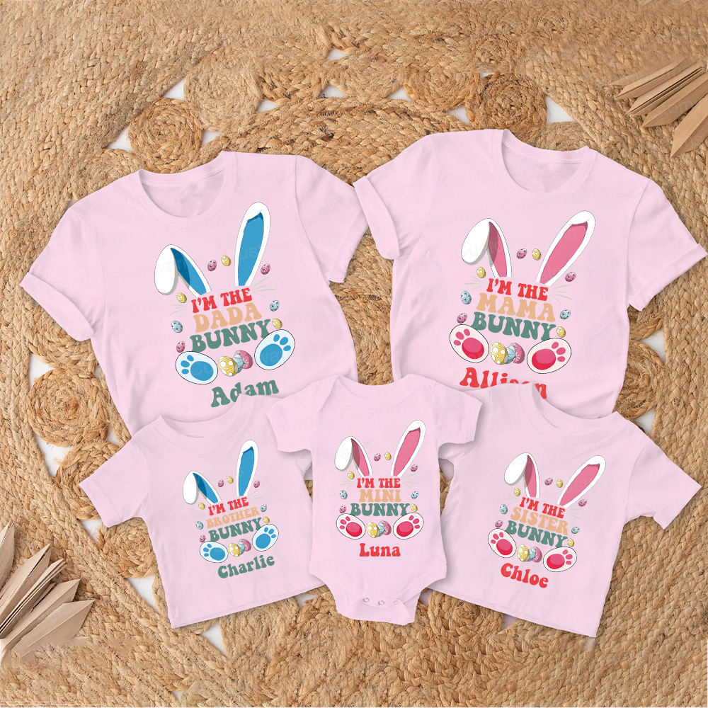 Personalized Family Happy Easter Matching Shirt | CWEaster59