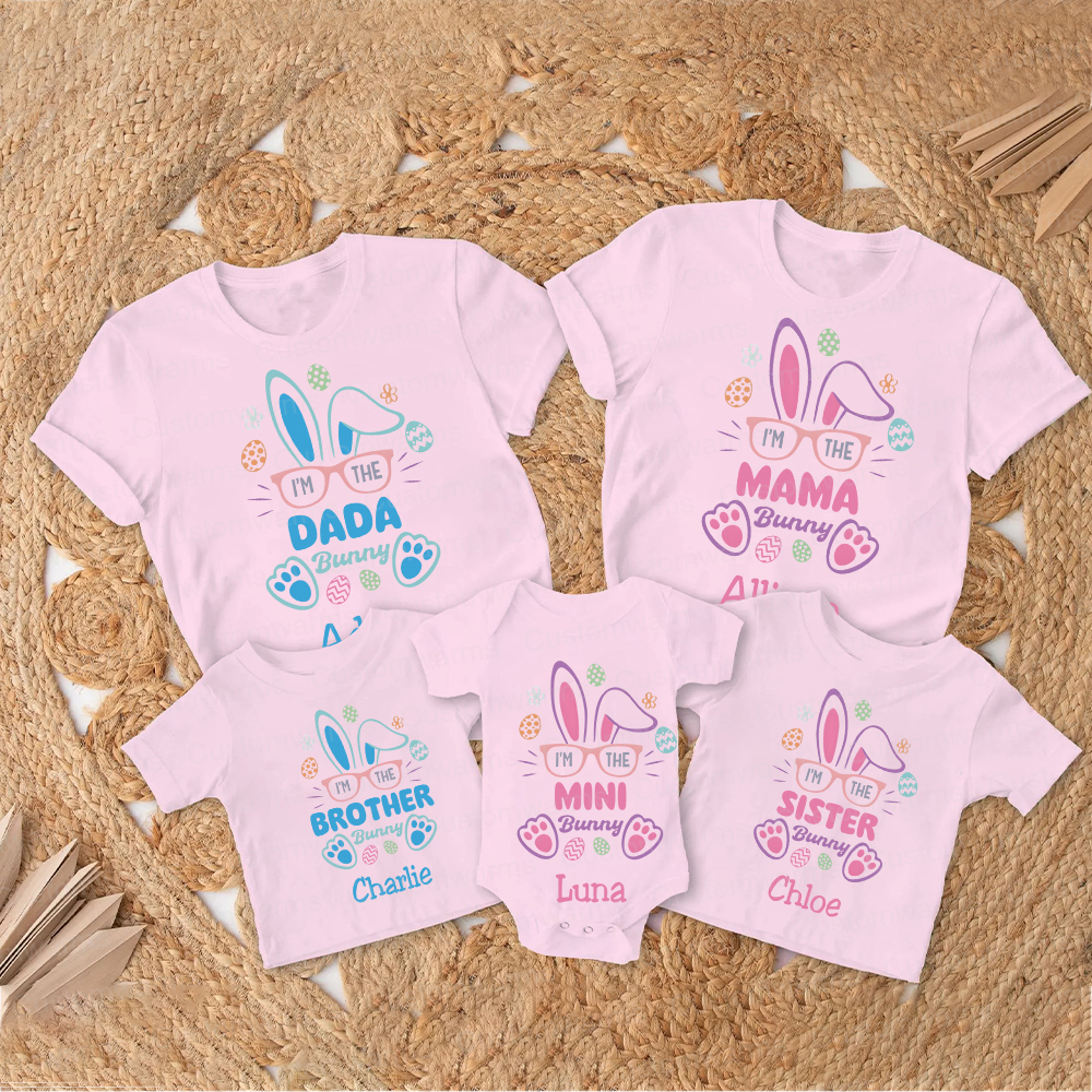 Personalized Family Happy Easter Matching Shirt | CWEaster60